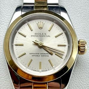 Ladies Rolex Oyster Perpetual ref #67183 18k and SS. PRISTINE.